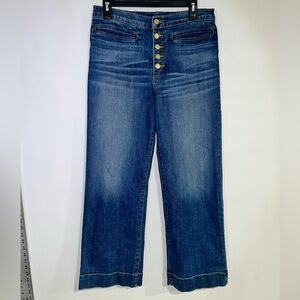 Ramy Brook Women’s Angela High Rise fly flare Jean medium wash boho